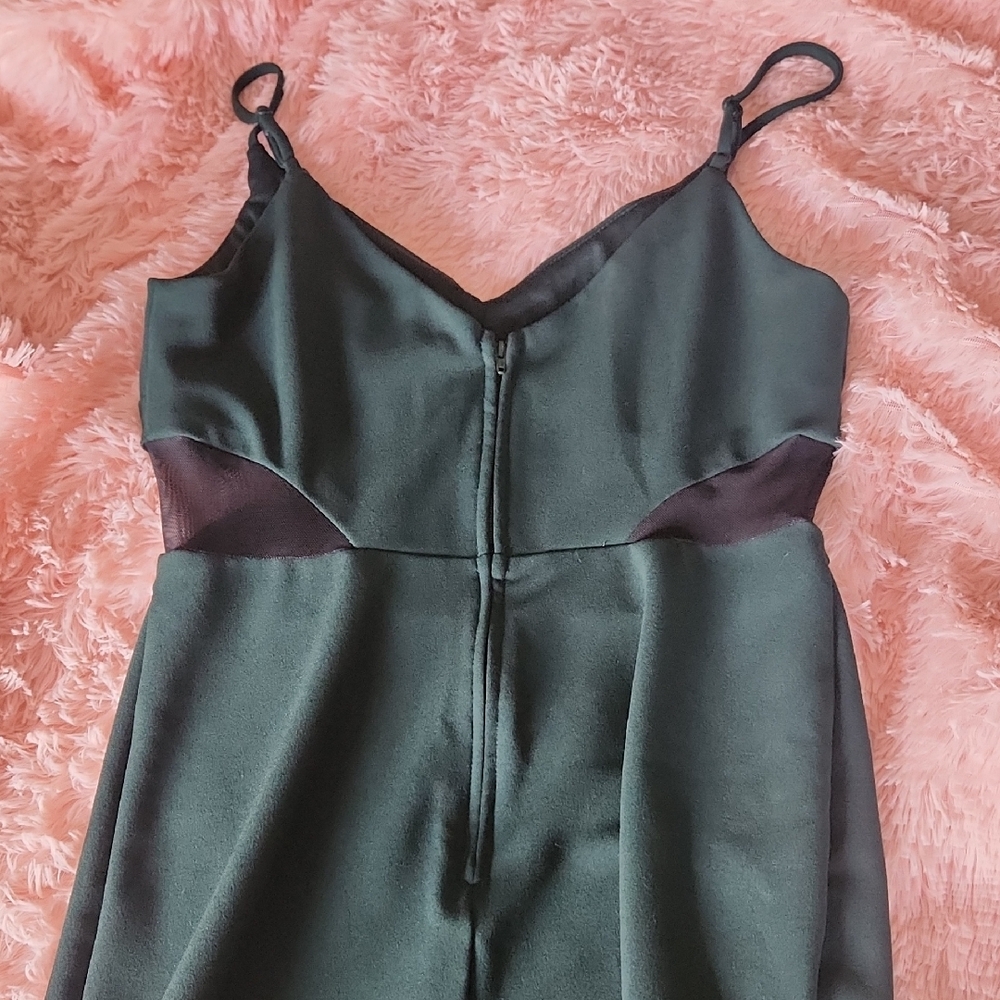 Elegant Black Satin Slip Dress - Picture 4 of 4